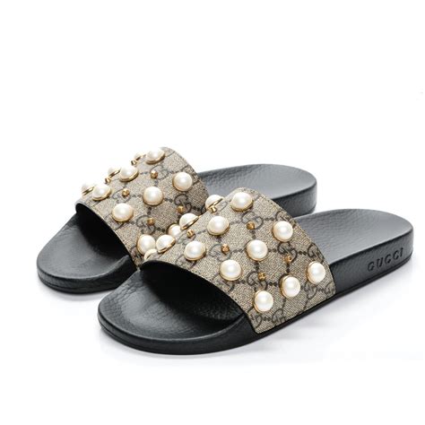 gucci slides with pearls replica|Gucci slides nordstrom.